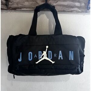 Black Air Jordan Basketball Bag Blue Logo-no Strap